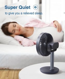 Jisulife F7-B Baby Stroller Clip Fan Desk Clamp Table Fan 