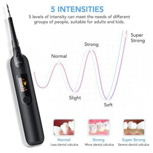 Sonic Electric Tooth Cleaner Portable Oral Dental Scaler Tartar Remover With LED Display