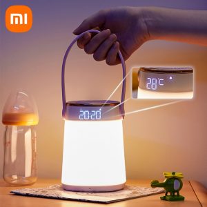 Xiaomi Mijia Clock Timing Temperature Display Stepless Dimming Led Rechargeable Lamp
