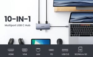 Ugreen 10 in 1 USB C Multifunction Hub (80133)