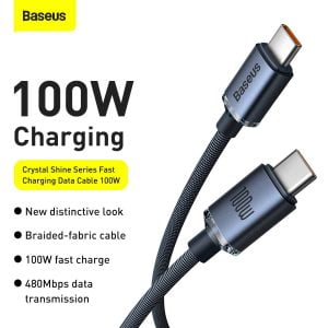 Baseus Crystal Shine Series Type-C to Type-C 100W Cable
