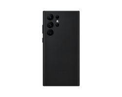 Samsung Galaxy S22 Ultra Leather Cover Black