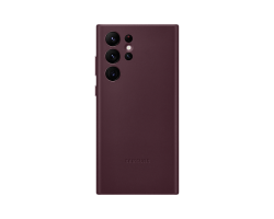 Samsung Galaxy S22 Ultra Leather Cover Burgundy