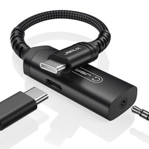JSAUX USB C to 3.5mm Headphone and Charger Adapter