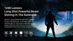 Wuben C3 1200 Lumens Flashlight