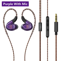 BLON Z200 HiFi 10mm Carbon Diaphragm Driver In Ear Earphones