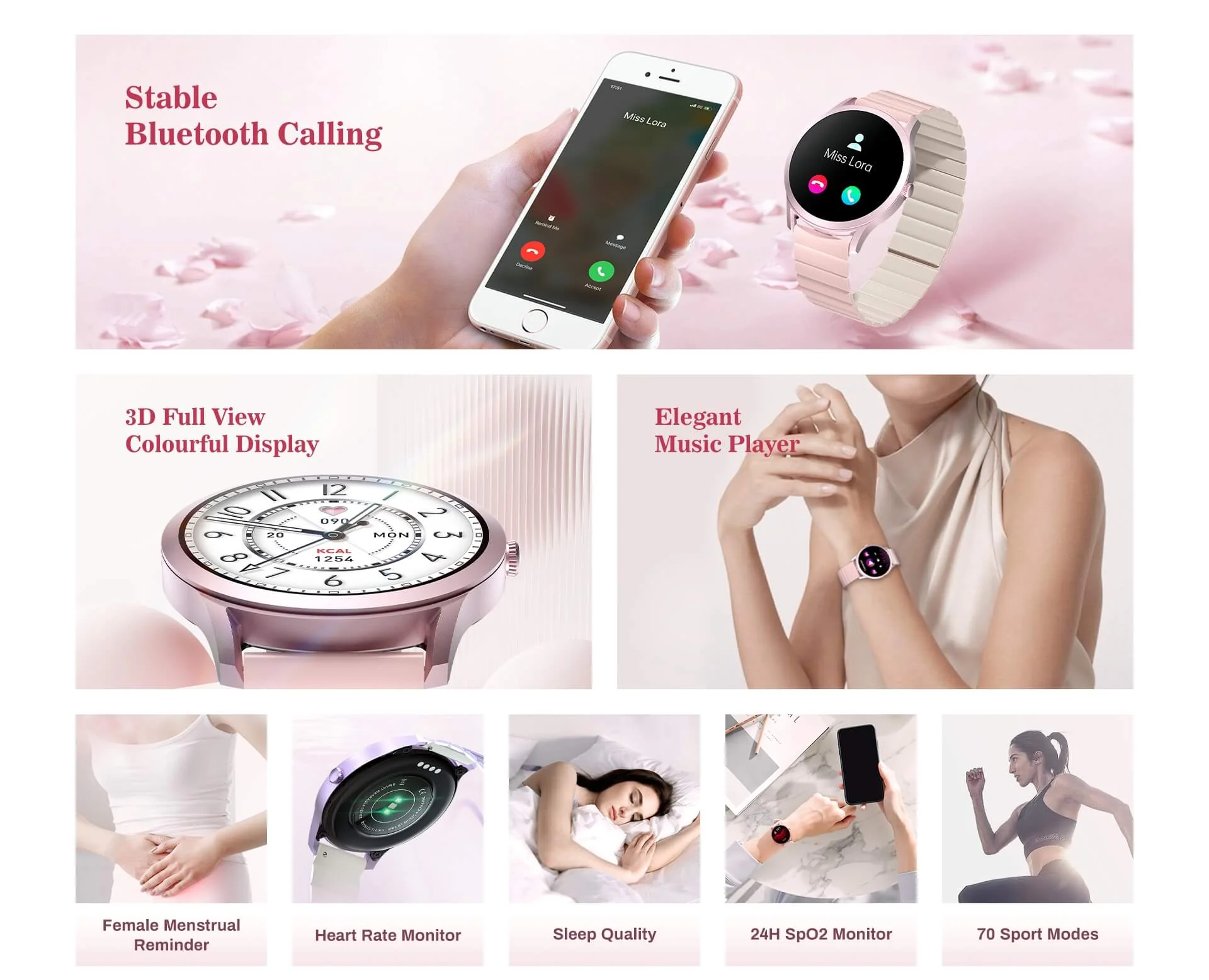 Kieslect Lora Lady Calling Smart Watch
