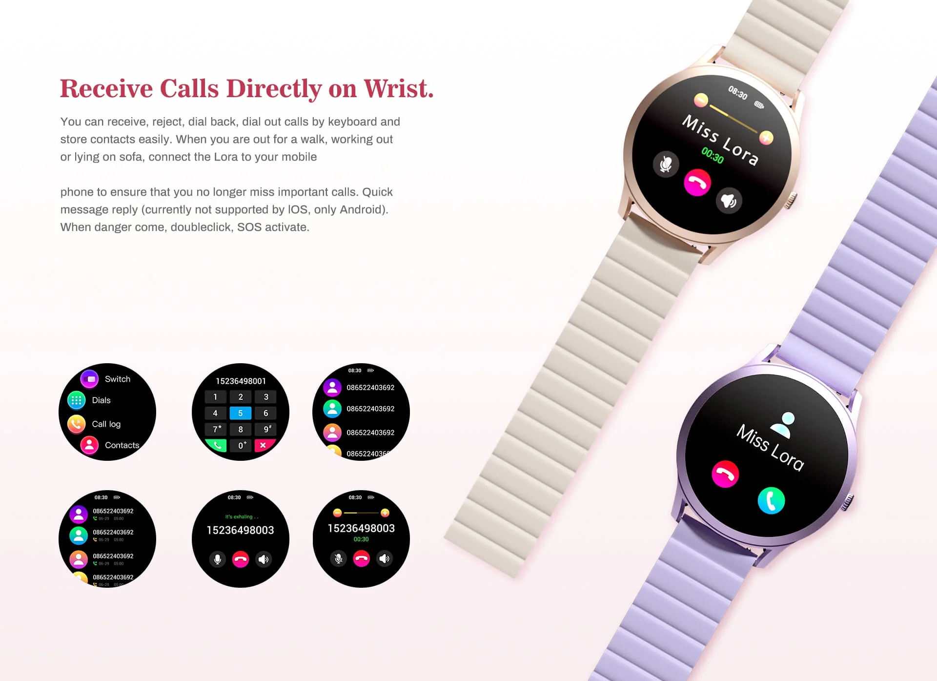 Kieslect Lora Lady Calling Smart Watch