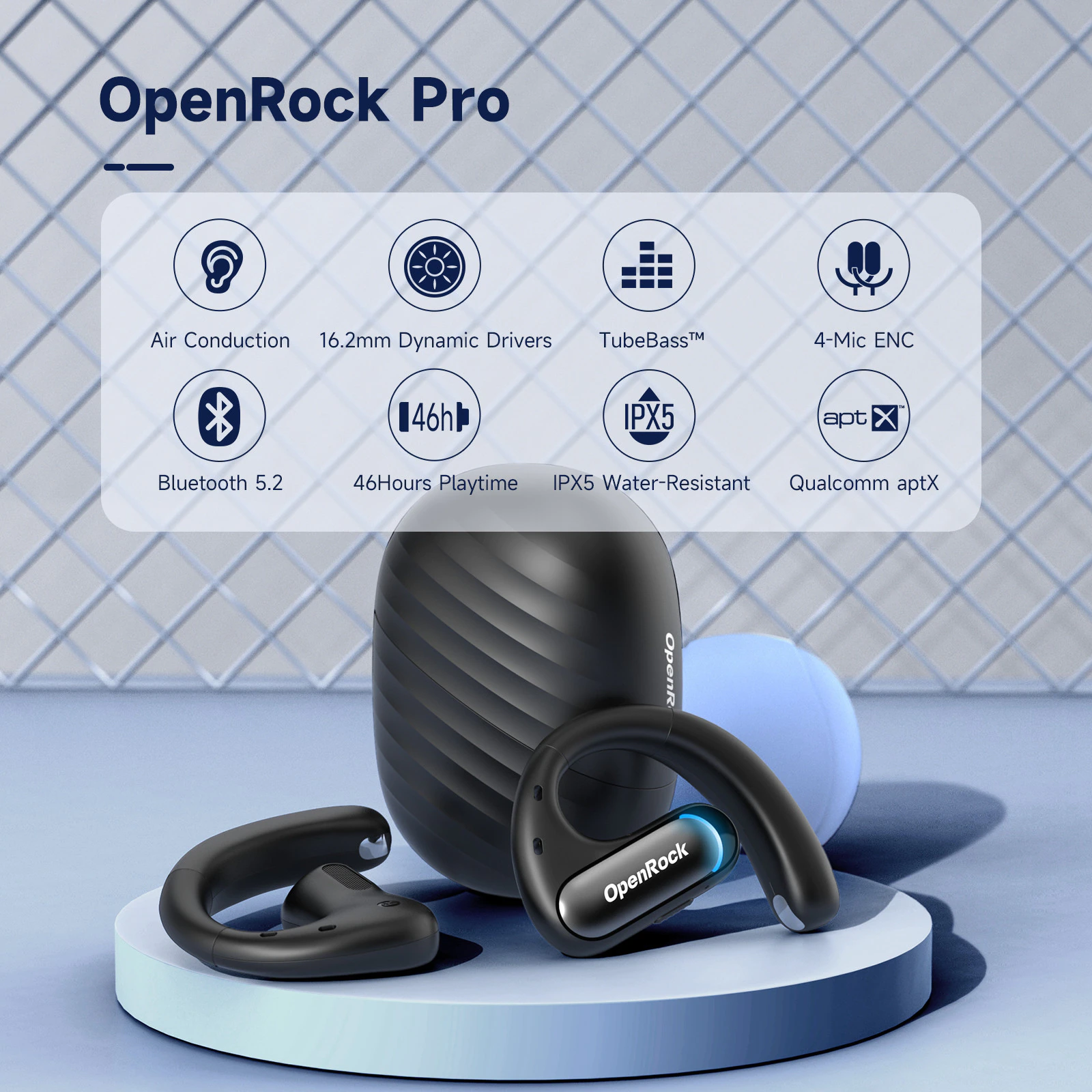 Oneodio OpenRock Pro Open Ear Earbuds