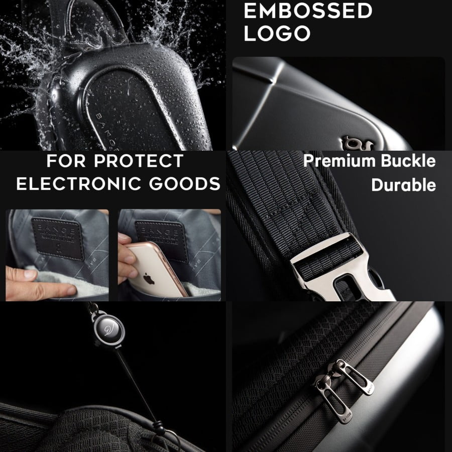 BANGE BG7353 Sling Crossbody Bag Unisex