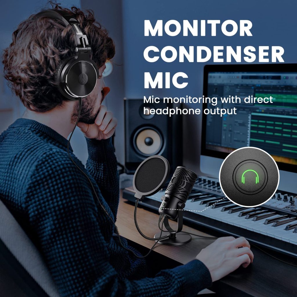 Oneodio FM1 USB Condenser Professional Studio Microphone With Pop Filter