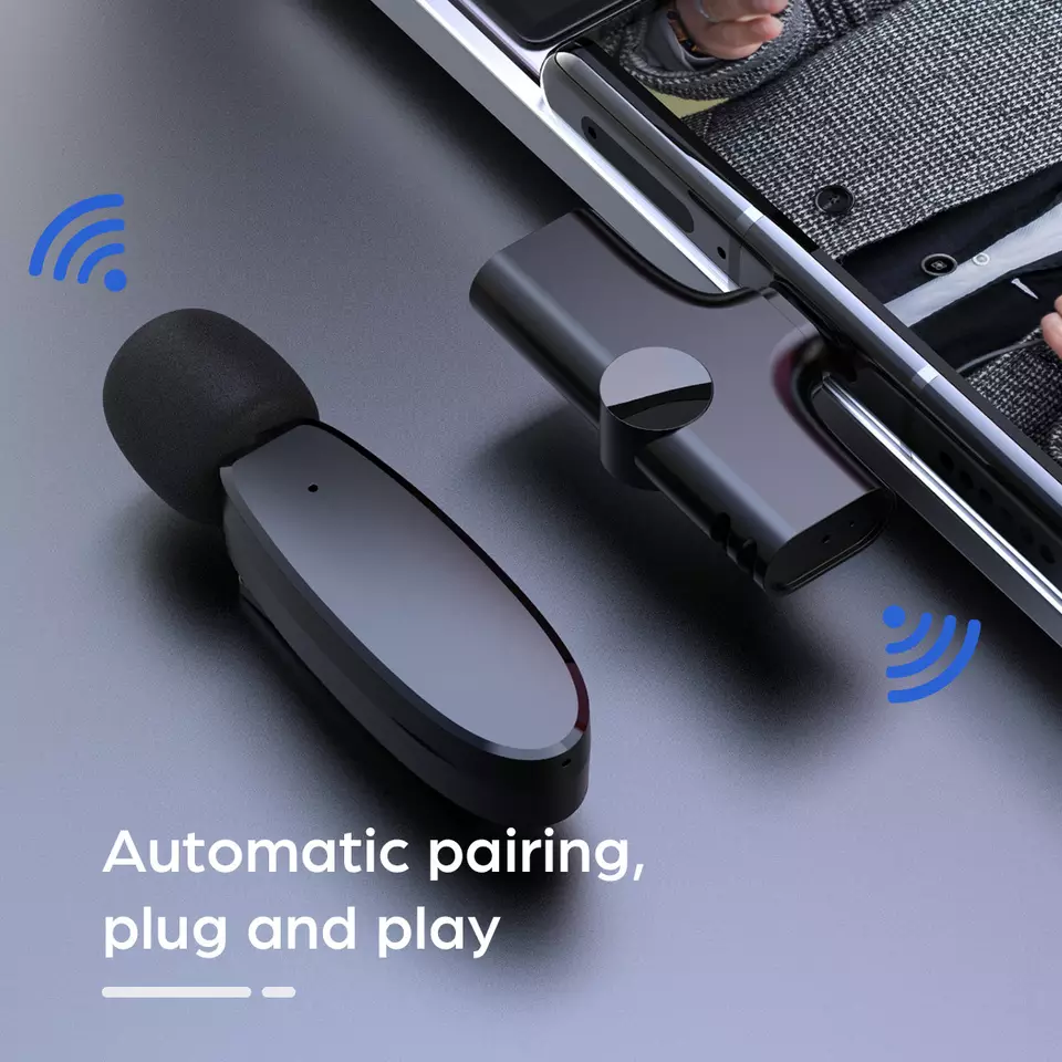 OneOdio AC001 Type-C Wireless 2.4G Low Latency Lavalier Microphone