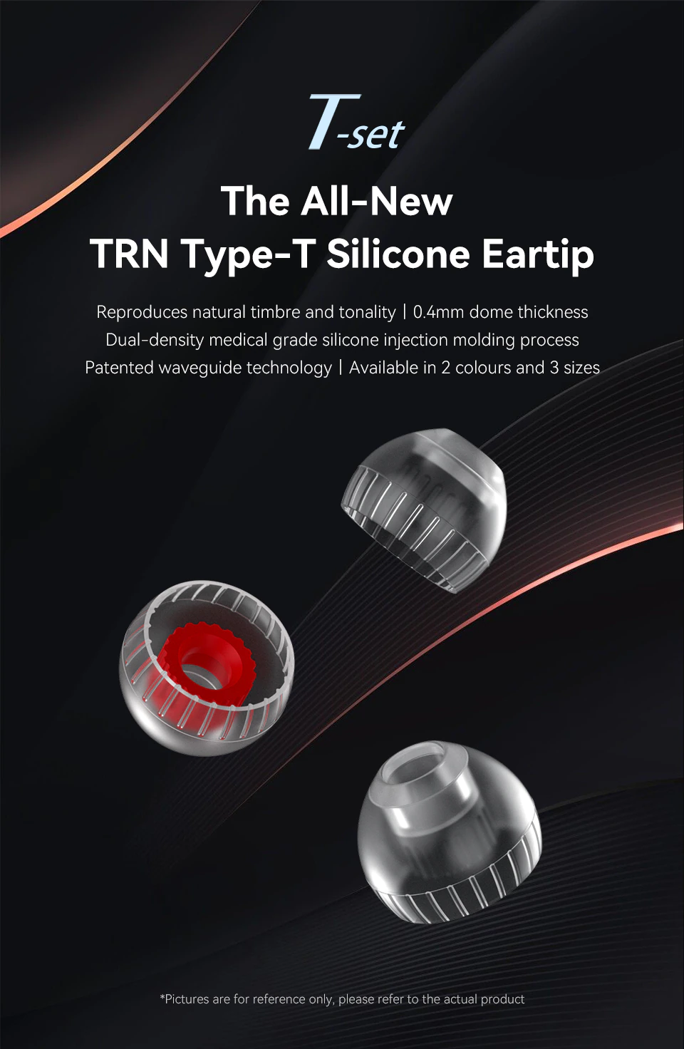 TRN T Silicone Noise Isolating Eartips