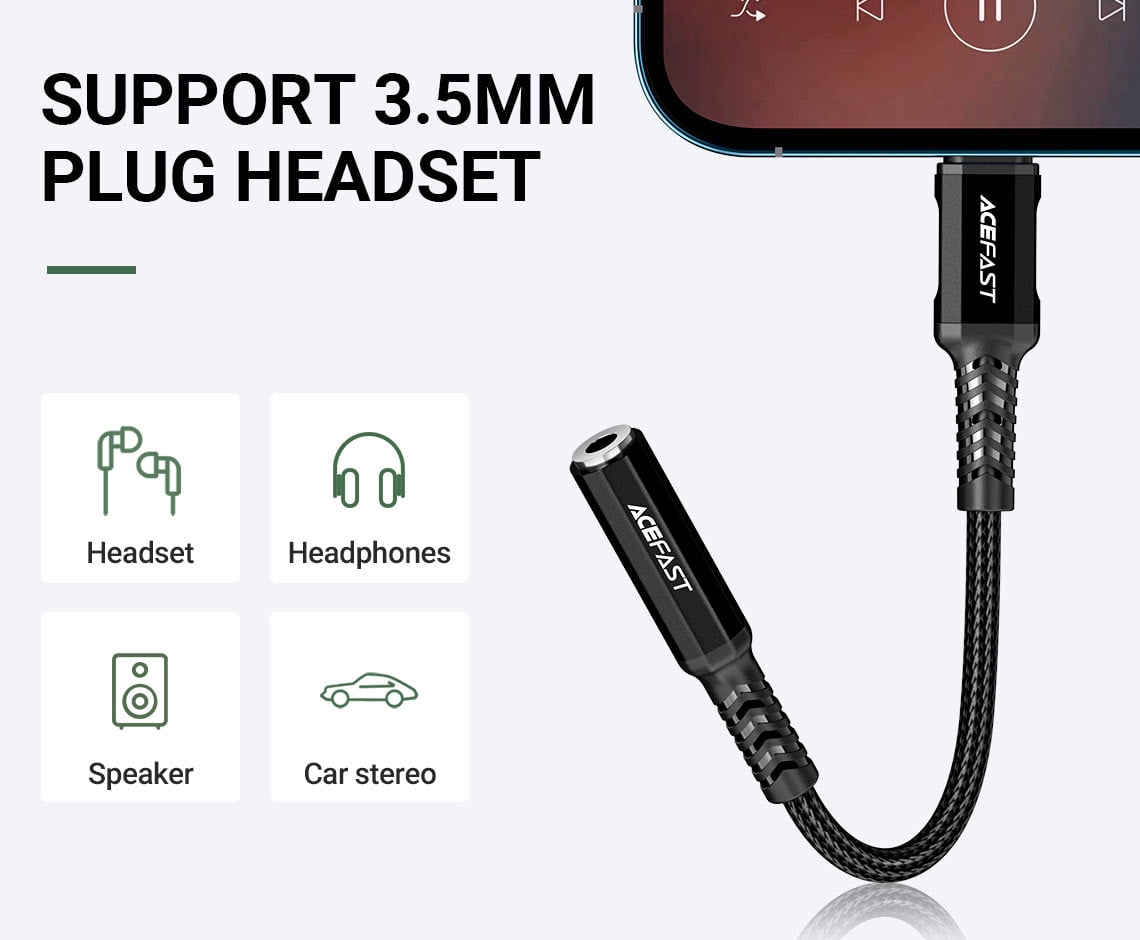 Acefast C1-05 Lightning to 3.5mm Dongle