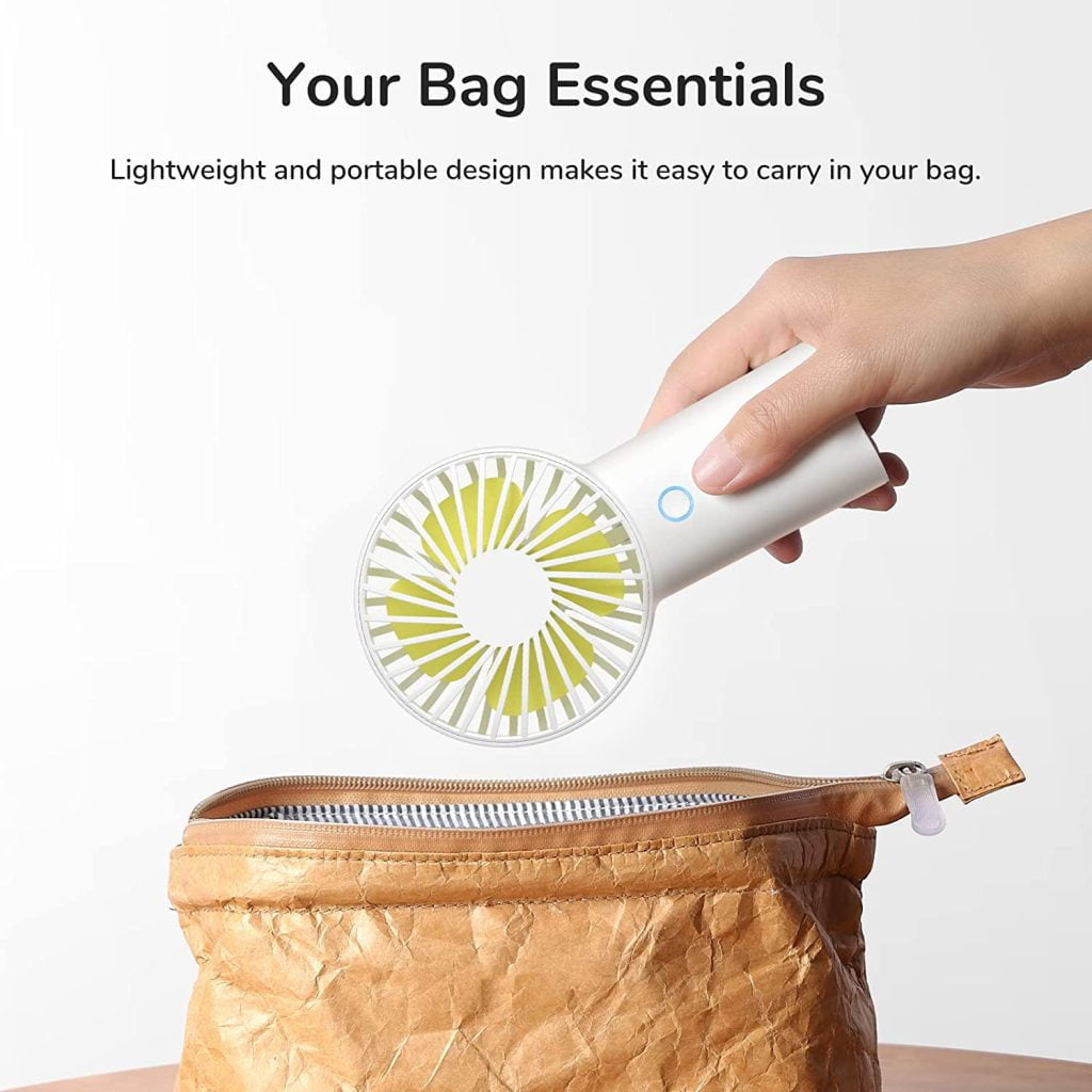 JISULIFE F2B Handheld Portable Fan (4000mAh Battery)