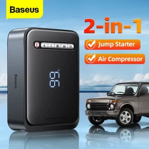 Baseus Super Energy 2-in-1 Jump Starter 10000mAh 1000A With Tire Inflator Black CGCN000001