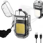 Rechargeable Transparent Lighter and Luminous Flash light