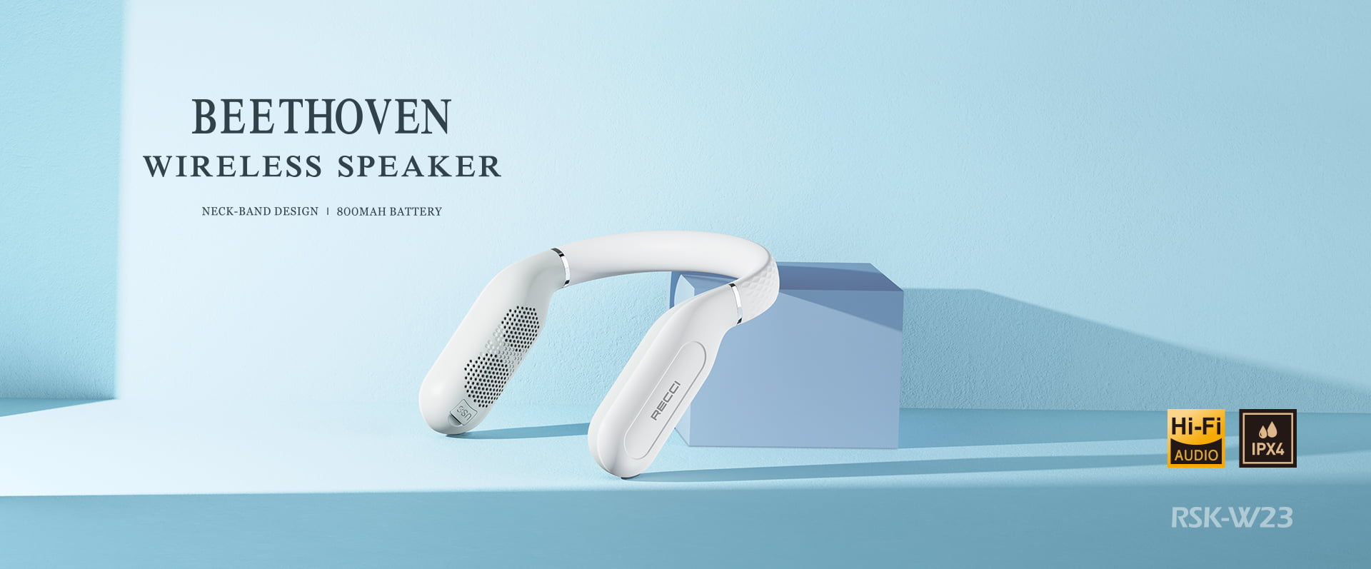 RECCI RSK-W23 Beethoven Wireless Neckband Speaker