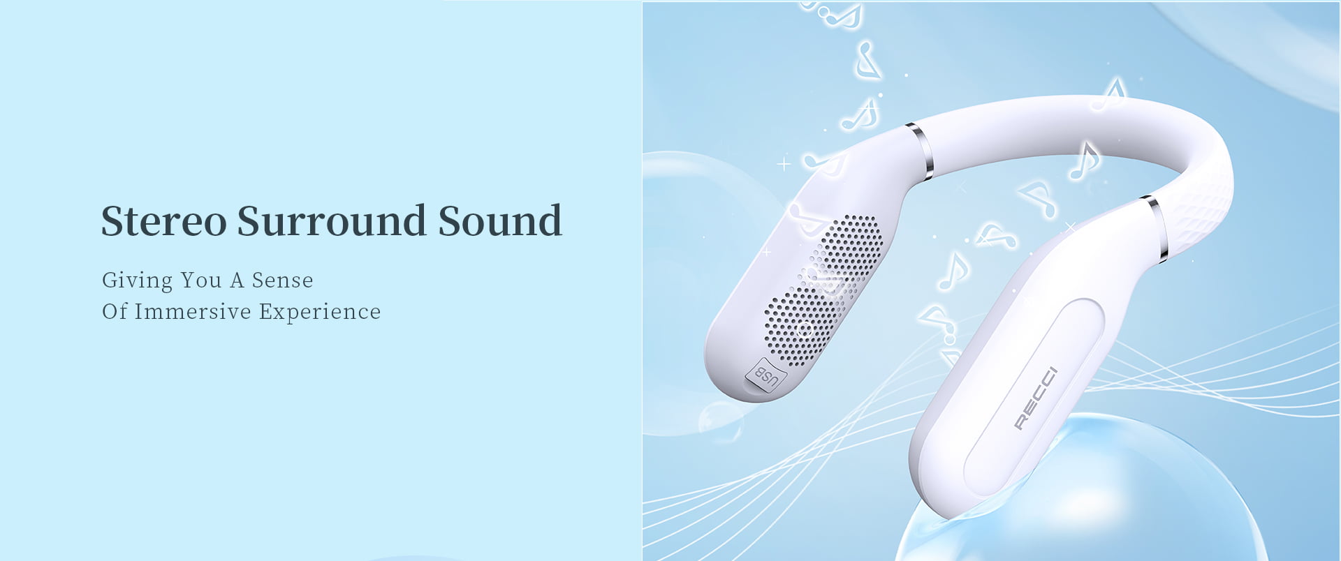 RECCI RSK-W23 Beethoven Wireless Neckband Speaker