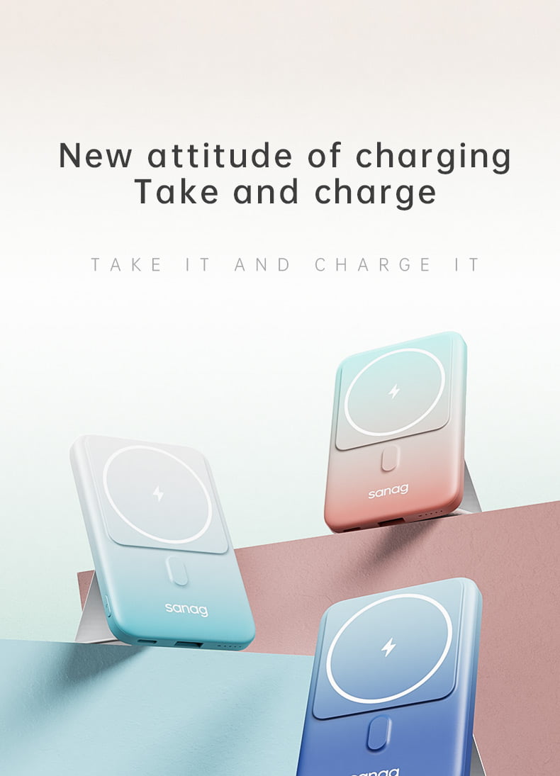 Sanag C06 10000mAh 15W Magnetic Magsafe Wireless Power Bank