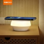 Recci RCW-21 15W Mushroom Wireless Charger And LED Small Night Light