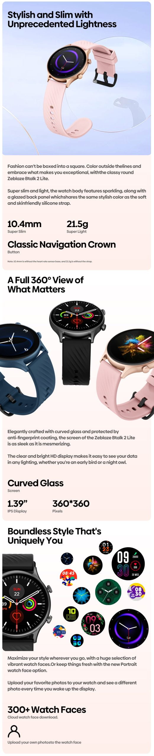 Zeblaze Btalk 2 Lite Bluetooth Calling Smart Watch