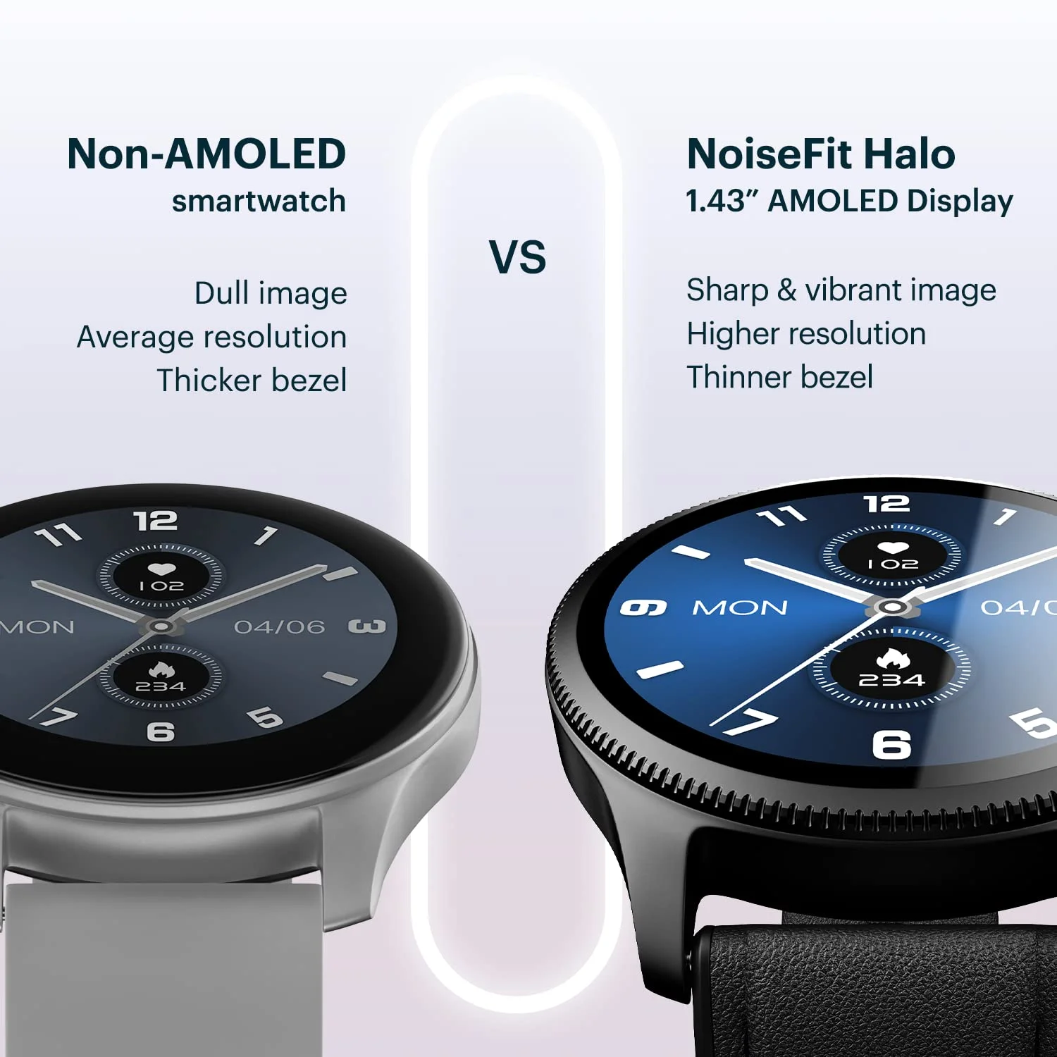 NoiseFit Halo AMOLED Display Smart Watch