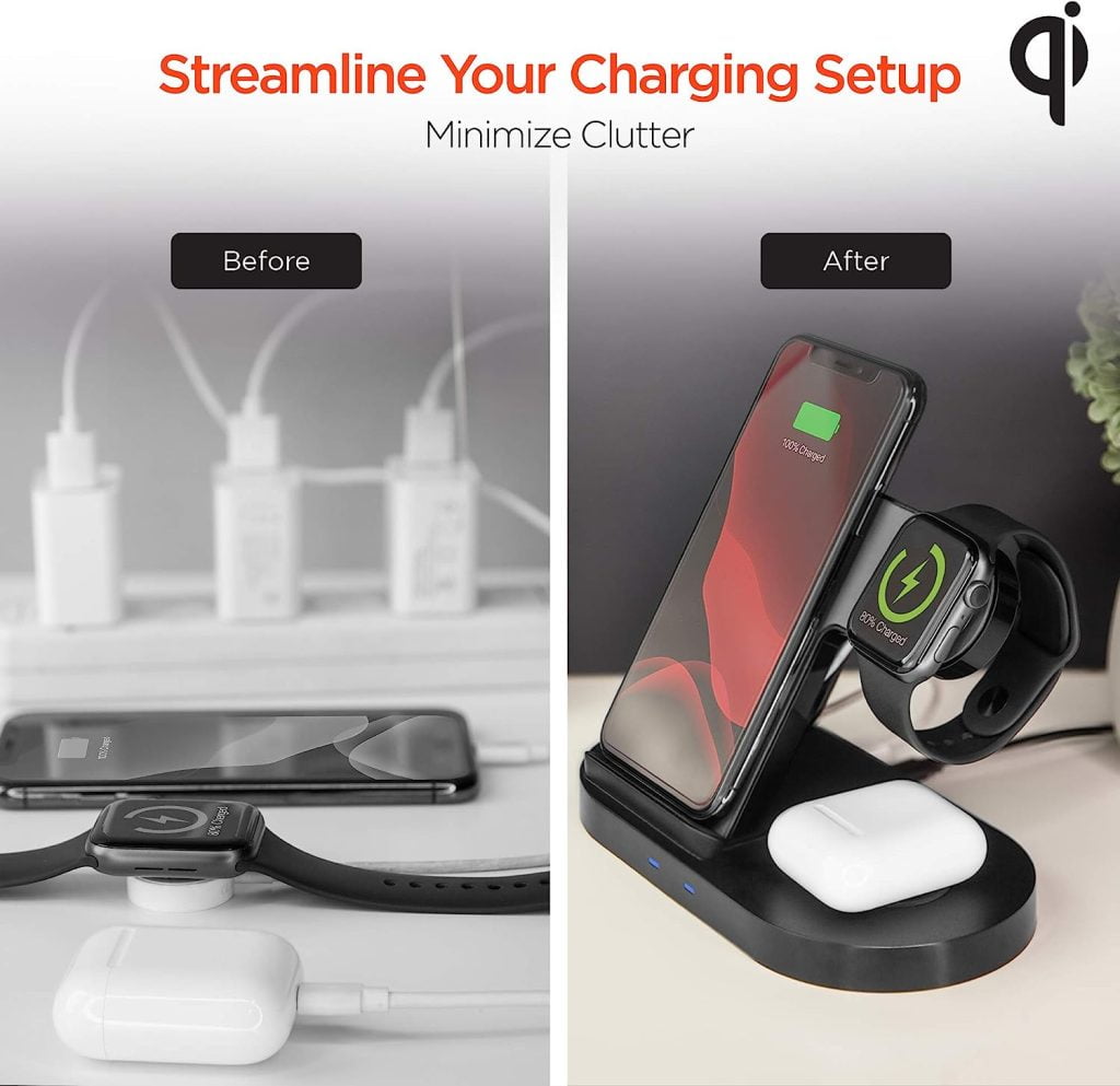 HyperGear 3-in-1 Wireless Charging Station