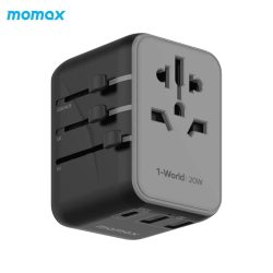 Momax UA11 1-World 3 Port AC Travel Adapter [20W]