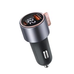 Mcdodo New 75W Digital Display USB-C + USB SFC2.0 QC4+ PPS Micro Current PD 3.0 Car Charger for iPhone Mac Samsung Earbuds Watch