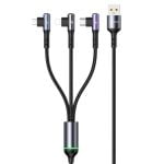 USAMS US-SJ561 U80 3IN1  66W Fast Charging & Data Cable
