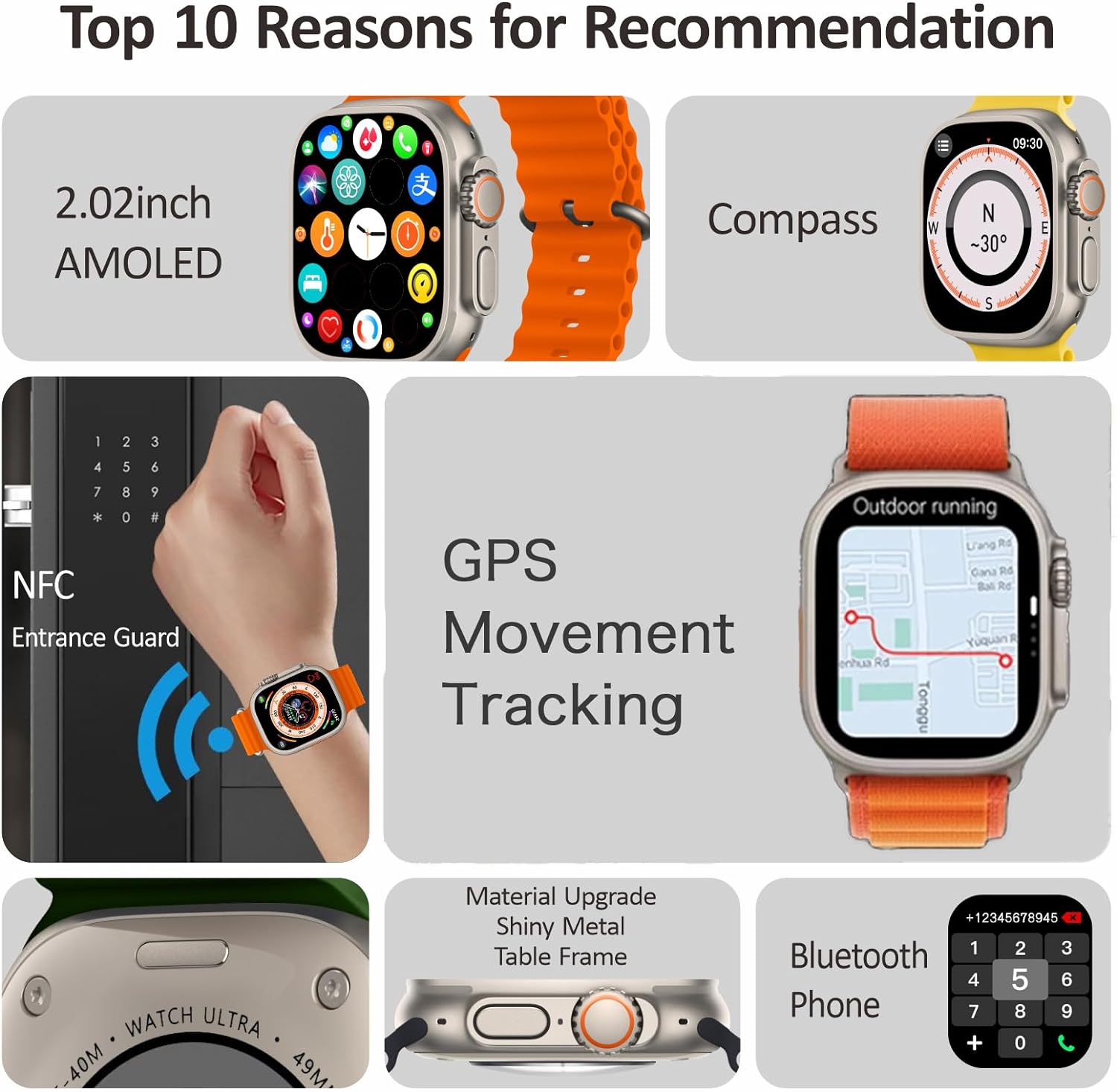 HK9 Ultra AMOLED Smartwatch with ChatGPT AMOLED Screen (5)