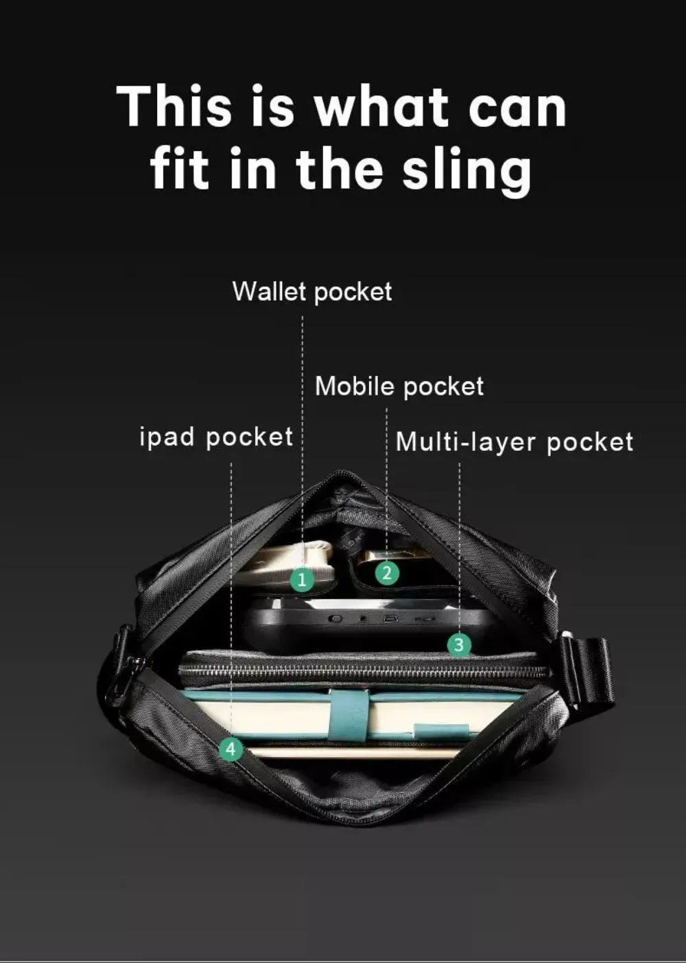 BANGE BG-2868 Business Fashion Waterproof Shoulder Bag (1)