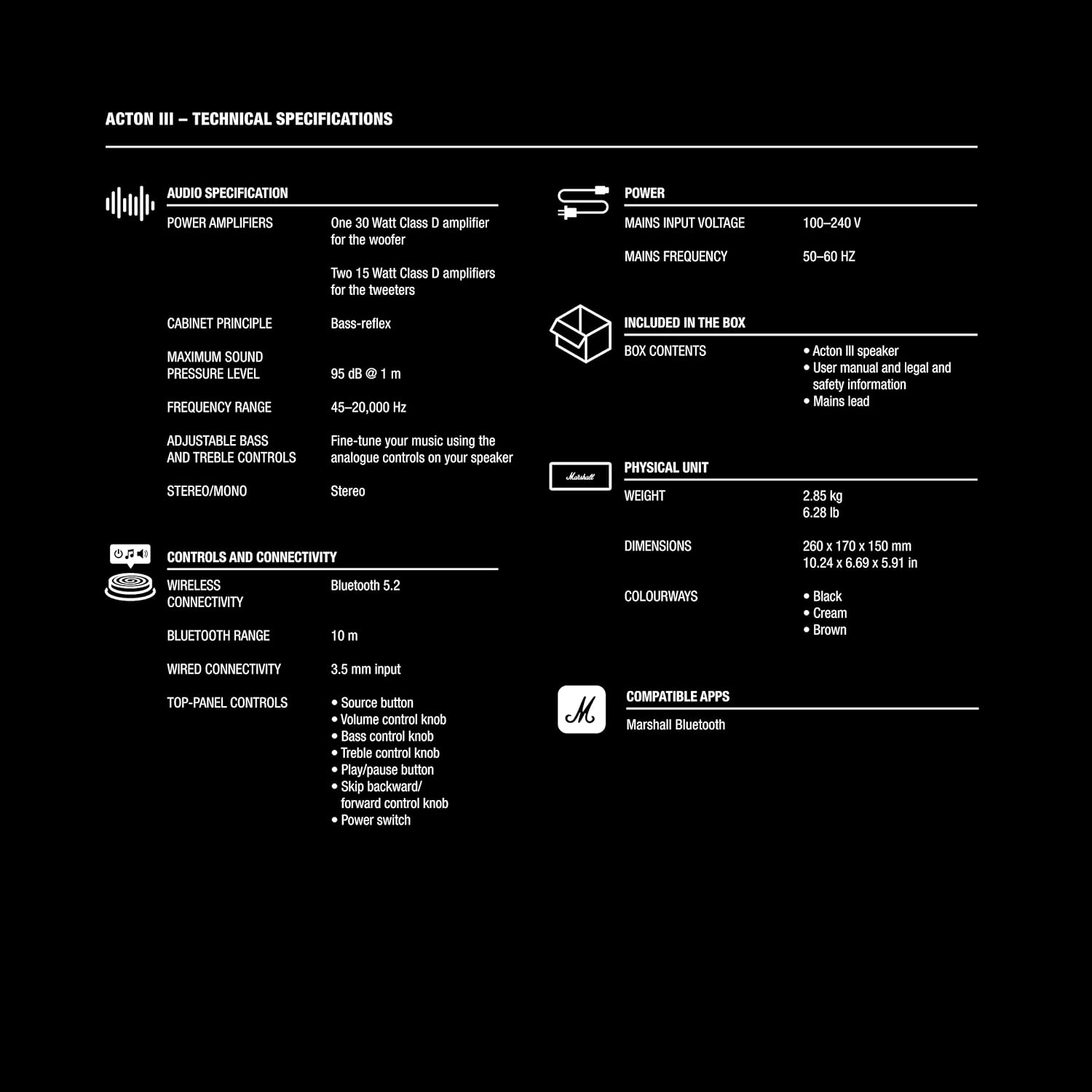 Marshall Acton III Bluetooth Speaker (1)