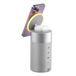 WiWU Wi-W022 3 in 1 15W Wireless Charger Speaker