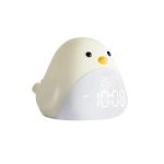 Creative Night Light Bird Pattern Mini LED Touch Alarm Clock with USB for Bedroom (1)