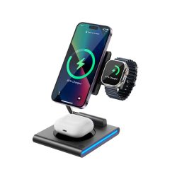 WiWU GEEK Wi-W023 3 in 1 Wireless Charger (2)