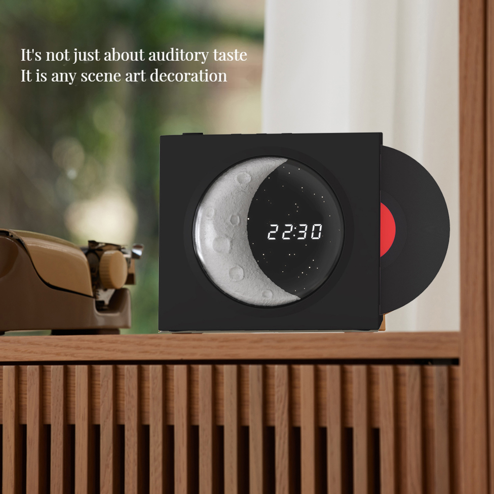 X09 Half Moon Clock Bluetooth Speaker (1)