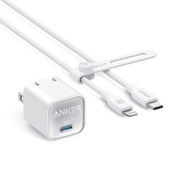 Anker Nano 3 30W Adapter with Type C to Lightning Cable (B2152) (1)
