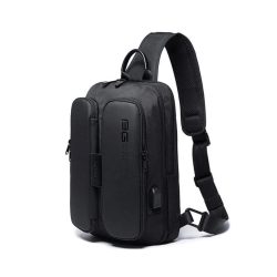 BANGE BG-7079 USB Charging Crossbody Bag with Anti-theft Pocket Oxford Cloth Chest Pack (4)