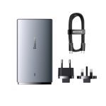 Baseus GaN5 Pro Ultra-Slim Fast Charger C+U 65W CN Type-C to Type-C 100W 1m Gray -CCGP150013 (7)