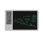 LCD Writing Tablet Electronic Desktop Calendar Clock Board 10 Inch with Week Date Year Humidity Temperature Display Function (1)