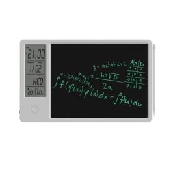 LCD Writing Tablet Electronic Desktop Calendar Clock Board 10 Inch with Week Date Year Humidity Temperature Display Function (1)