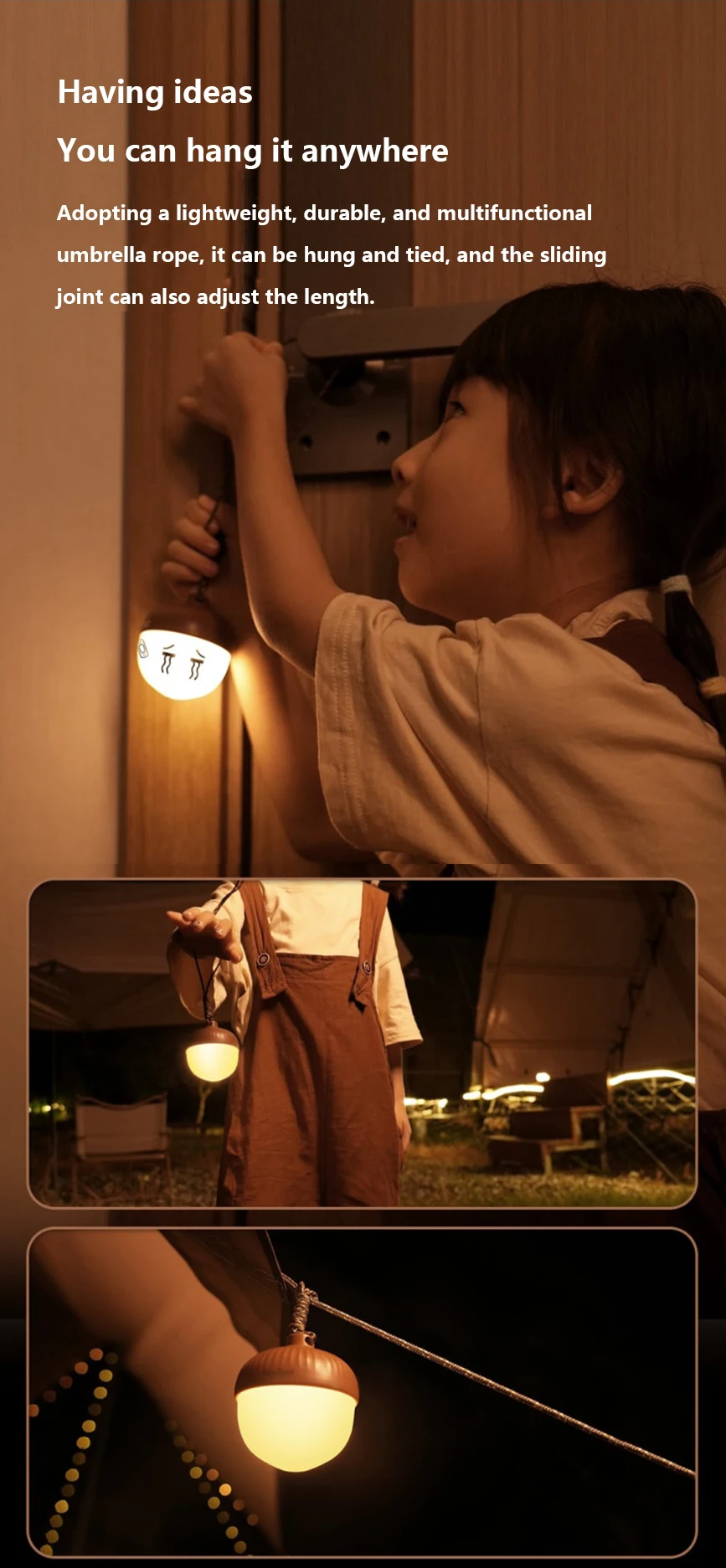 NexTool Pinecone Light Outdoor Camping Home Night Light (1)