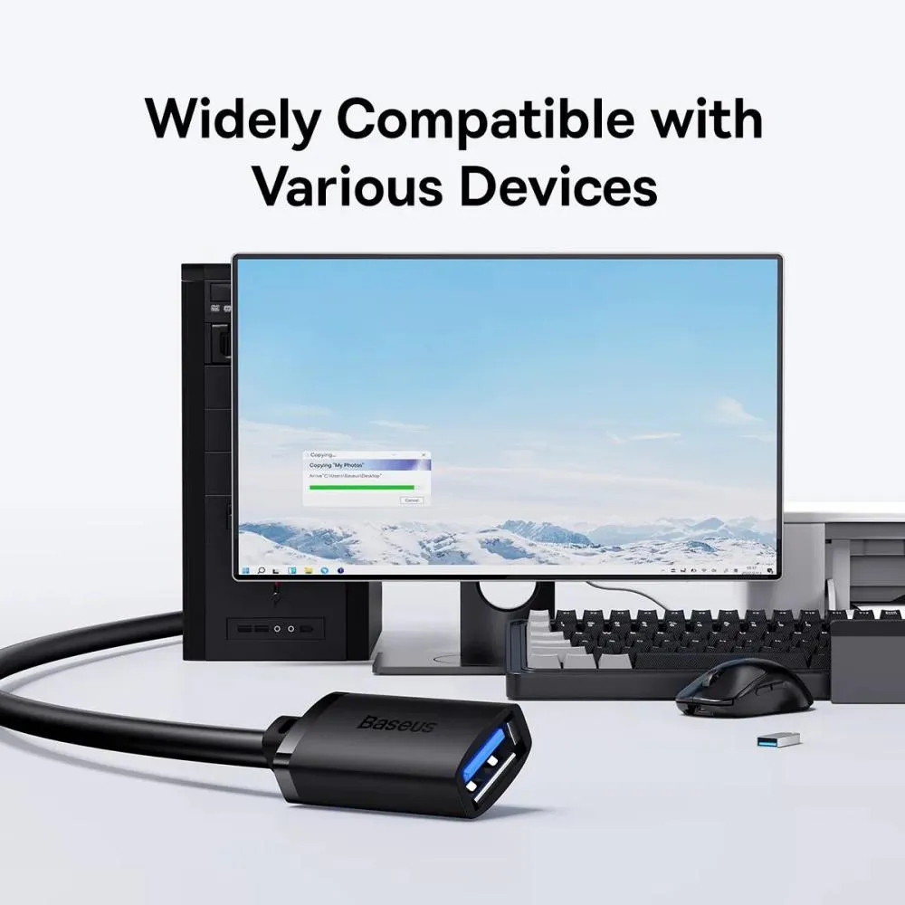 Baseus AirJoy Series USB 3.0 5Gbps Fast Speed Extension Cable (1)