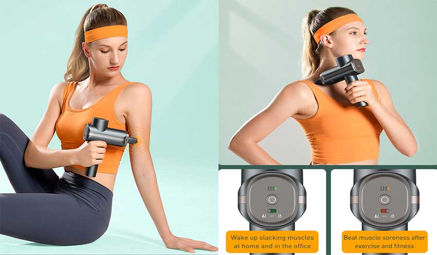 Baseus Dual Mode Massage Gun Muscle Relaxer Massager (1)