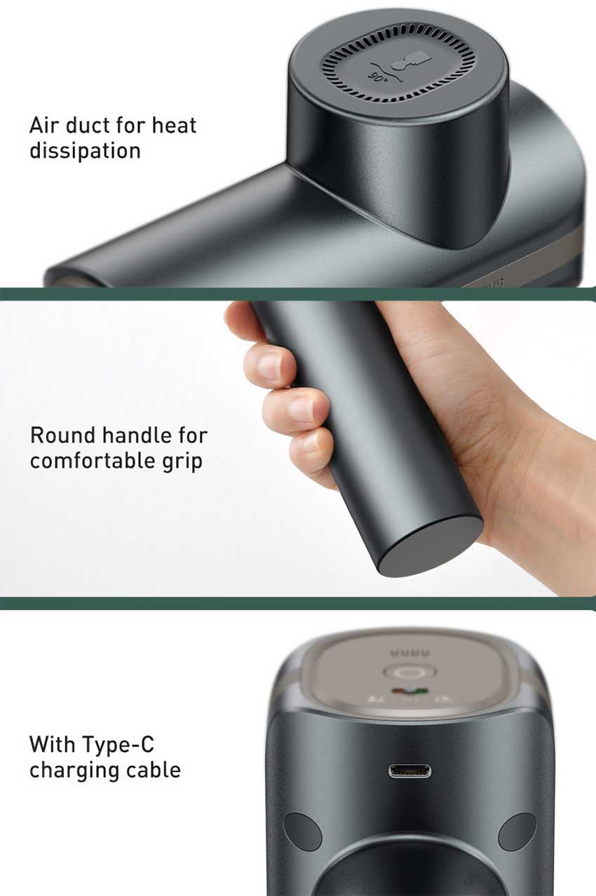 Baseus Dual Mode Massage Gun Muscle Relaxer Massager (1)