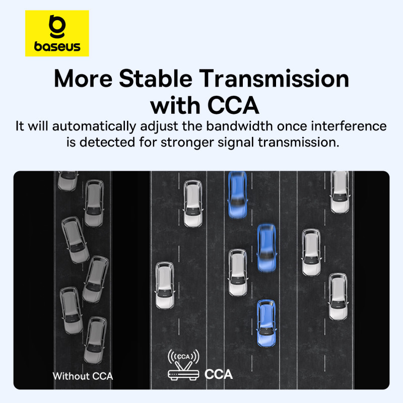 Baseus WiFi Adapter 650Mbps Dual Band FastJoy Series Cluster Black B01317600111-04 (1)