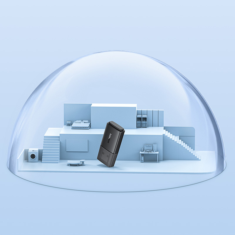 Baseus WiFi Adapter 650Mbps Dual Band FastJoy Series Cluster Black B01317600111-04 (1)