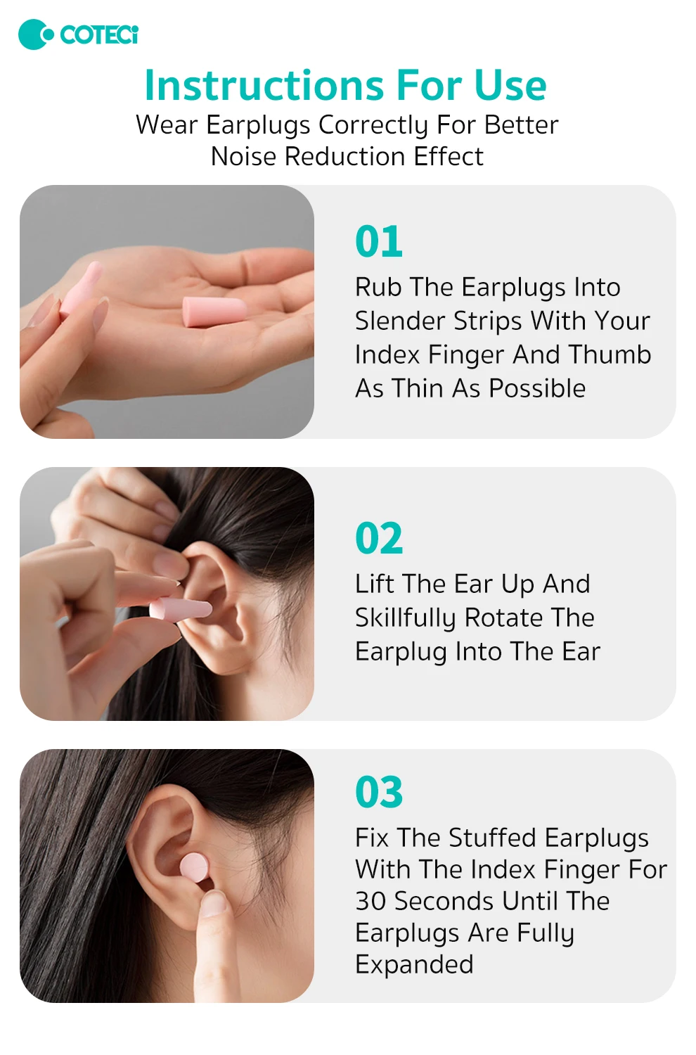 COTECi Noise Cancelling Memory Foam Earplugs (1)